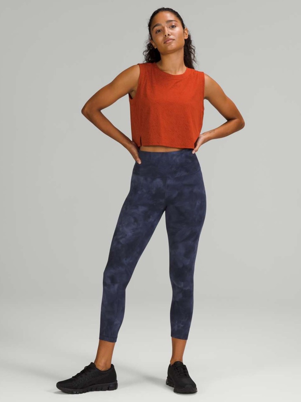 lululemon Athletica Navy Tie-Dye High-Rise Leggings 23’